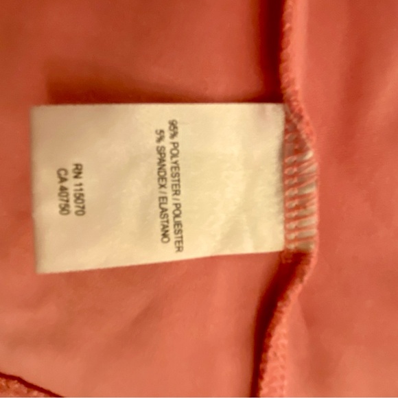 NWOT Nina Leonard Salmon Color Shift Dress w/ Bell 3/4 Sleeves Knee Length 1X - Picture 5 of 5